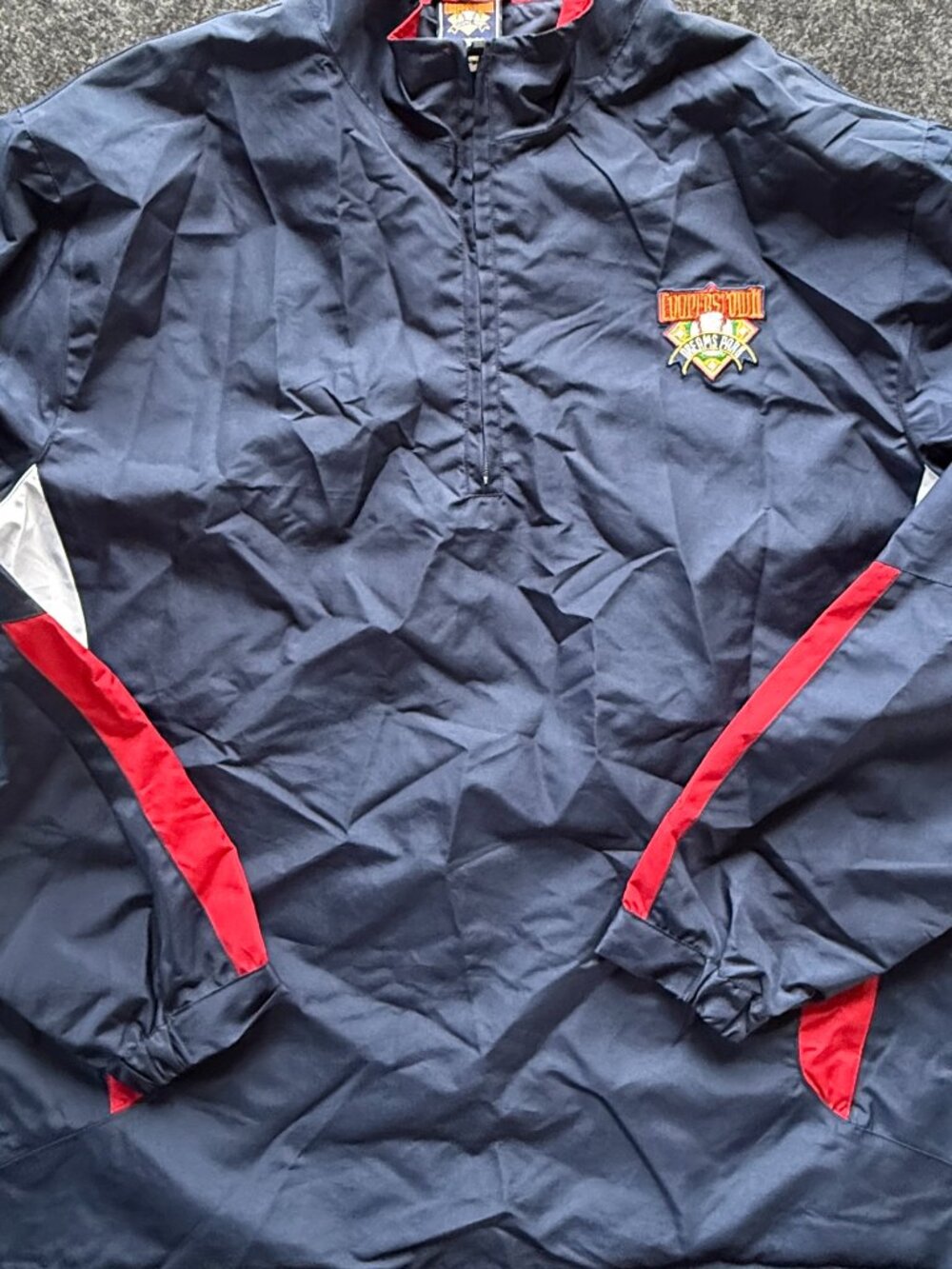Cooperstown Dreams Park Windbreaker Jacket Mens XL Baseball 1/4 Zip
